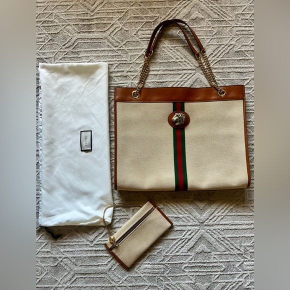 Gucci Rajah canvas tote - Picture 6 of 10
